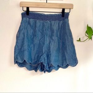 Franchesca’s Soft Scalloped Shorts